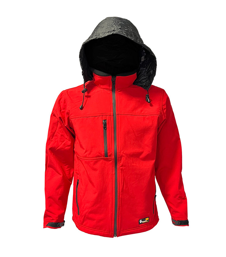 *S* SOFTSHELL SNOW TRACE CZERWONY