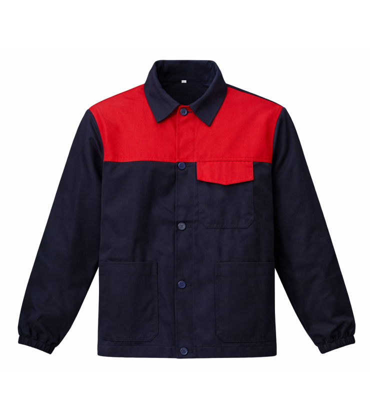 BLUZA NIEB/CZERW S