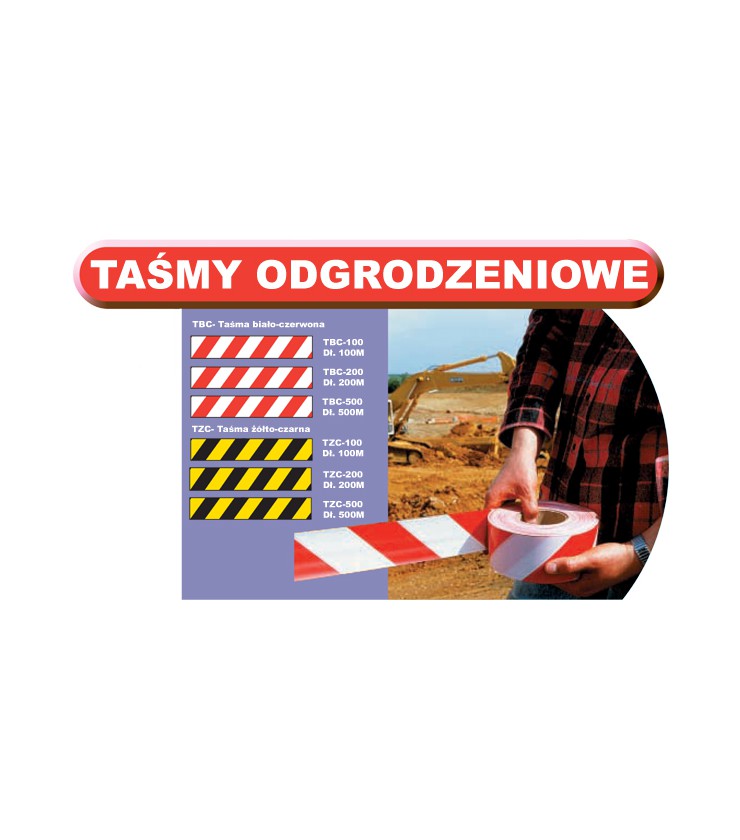 TAŚMA BIAŁO-CZERW TBC-200.